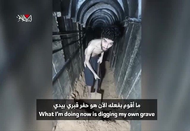 video-do-hamas-mostra-refem-israelense-cavando-a-propria-cova-em-gaza