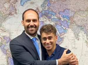 treta-de-eduardo-bolsonaro-e-nikolas-multiplica-interacoes-da-direita-nas-redes-sociais